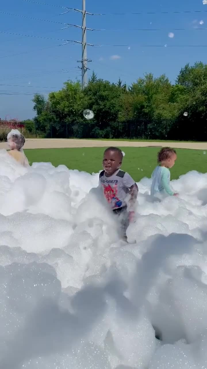 Daytime foam party video