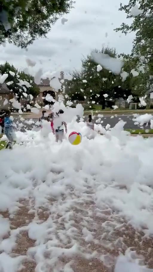 Neighborhood foam party