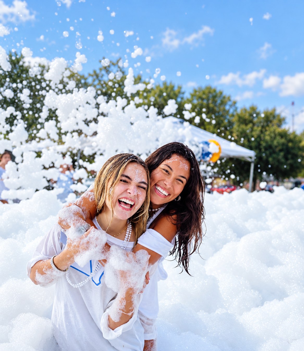 Foam party friends