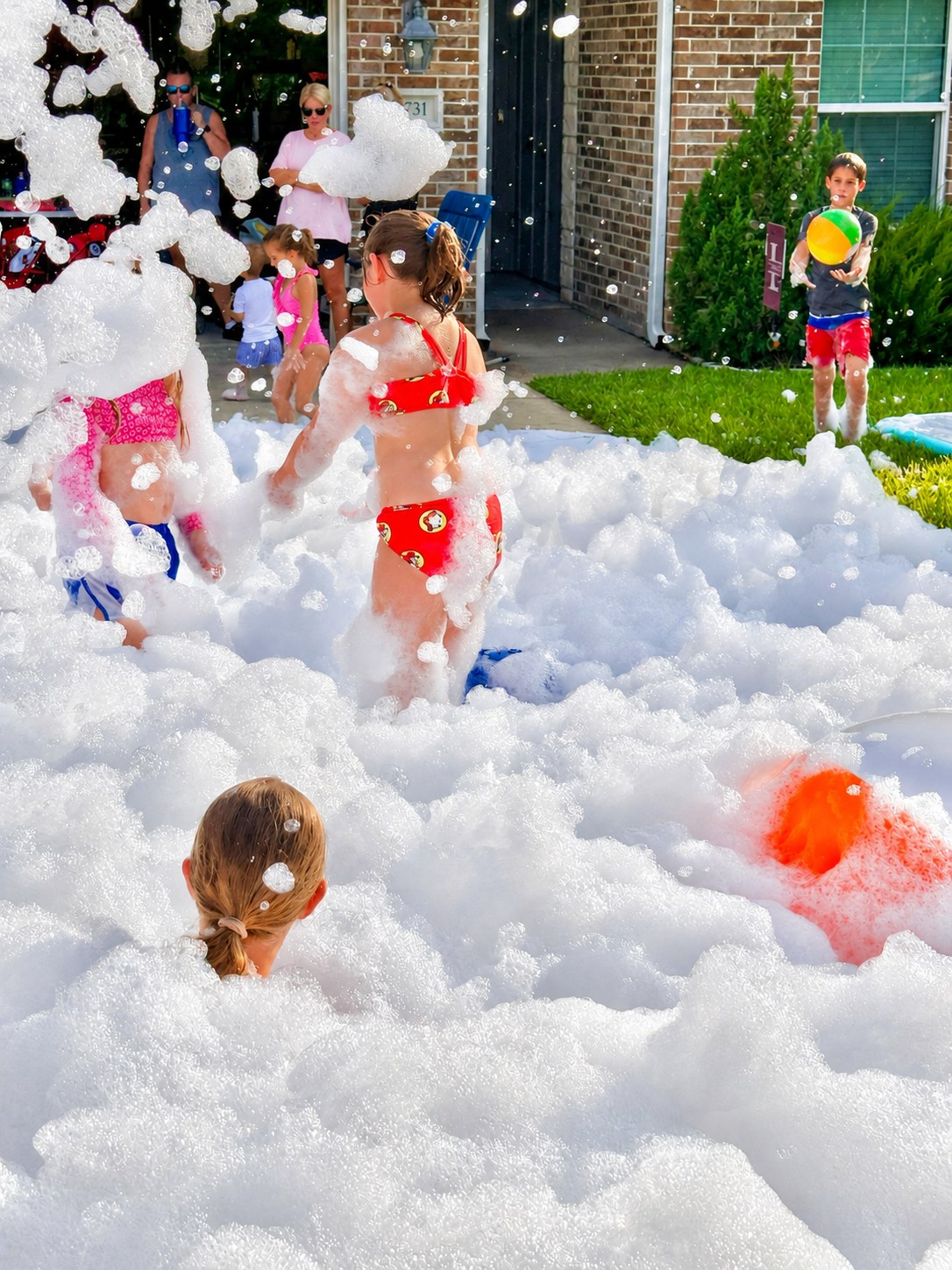 Outdoor foam fun