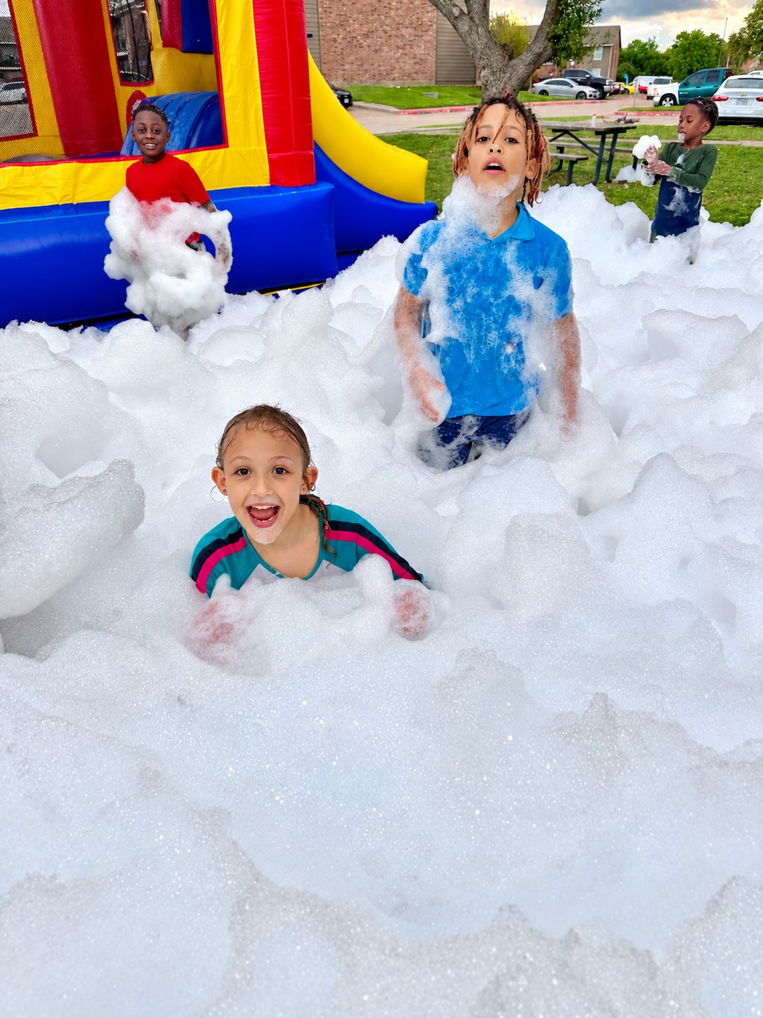 Family foam fun