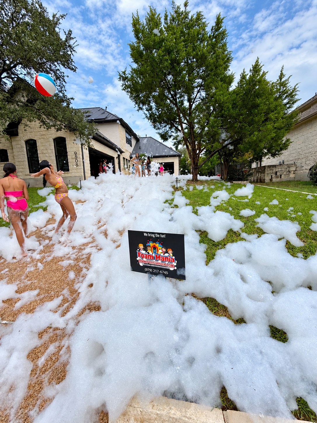 Outdoor party setup