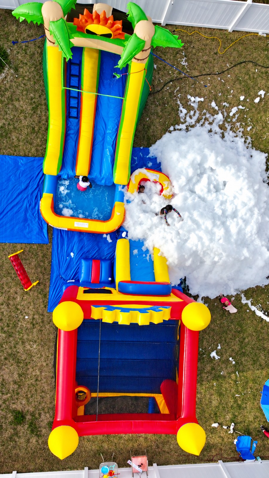 Foam party in full swing